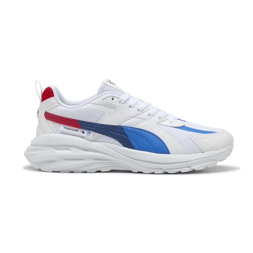 PUMA Mens Bmw M Motorsport Hypnotic Long Sleeve Lace Up Sneakers Shoes Casual - White