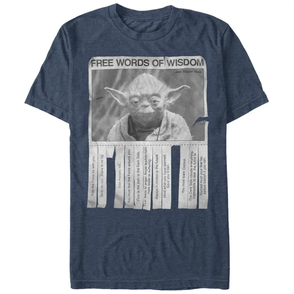 Men's Star Wars Yoda Words of Wisdom T-Shirt
