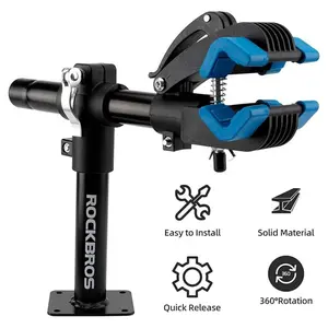 ROCKBROS Bike Repair Stand Bench Mount Home Bike Stand for Maintenance Bike Clamp Workbench Work Stands Bicycle Repair Rack for Road Mountain MTB Bikes