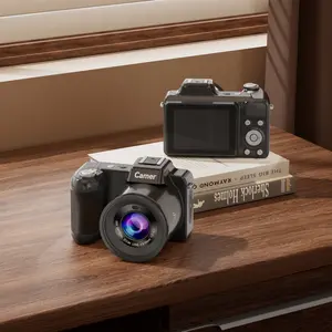 Digital Camera, Vlogging Camera for YouTube, Portable Vlog Camera, Fast Autofocus UHD Video Camara for Beginner Travel with 16X Zoom, Memory Card