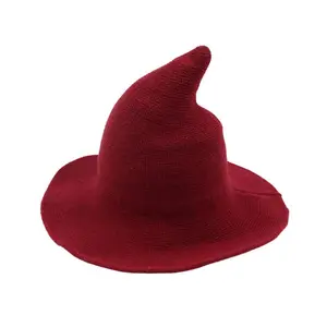 ‌Pointed Witch Hat for Women Cozy Halloween Headwear Fall Festival Accessory Costume Party Gothic Fashion Everyday Autumn Wear Stylish Witchy Hat‌ Christmas