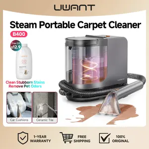 Uwant Steam Portable Carpet Cleaner , 18Kpa Powerful  Spot Cleaner Machine, Upholstery & Sofa Cleaner for Home，Car and Auto Detailer