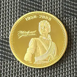Michael Jackson Medal Coin Golden King Of Pop Super Rare
