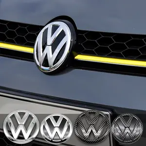 Volkswagen 3D Emblem Badge, Premium Quality Rear & Front Car Logo, Durable Replacement Accessory, Sticker For Cars, Enhance Your Vehicle Style