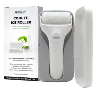 Loma Lux Cool It! Ice Roller - Multi-Symptom Relief - Face & Body - Skincare, Muscle Aches, Skin Itching, Fever, Hot Flashes, Sunburn