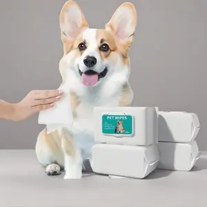 Pet Wipes 80pcs | Alcohol-Free Fragrance-Free | Dogs & Cats | Soft Body Cleaning Wipes