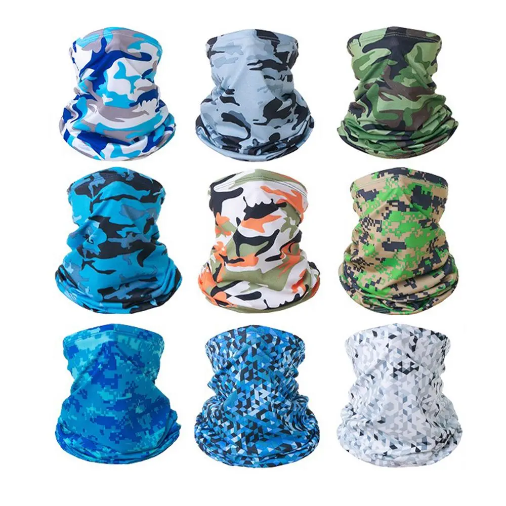Outdoor Sports Neck Gaiter (9 Counts/set), UV Protection Neck Wrap, Breathable Sun-resistant Face Mask, Breathable Face Cover for Men & Women, Sports & Outdoor Accessories