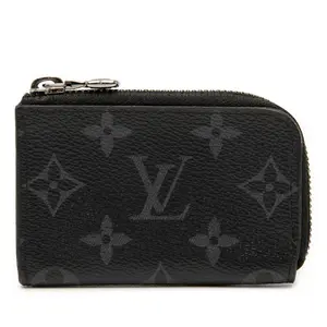 Pre-owned Louis Vuitton Canvas Small Leather Goods Portemonnaie Jour Monogram Eclipse Coin Case