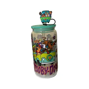 Scooby Doo 16oz Plastic Tumbler with Colorful Design and Fun Character Illustrations, Ideal for Beverage Use - Bottle, Drinkware Cup tumbler gift water