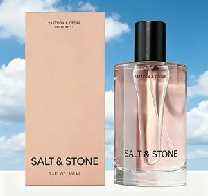 Salt & Stone Saffron & Cedar Body Mist, 100ml Hydrating Hair & Body Spray with Glycerin & Red Algae, Vegan Cruelty-Free Refreshing Daily Fragrance Spray for Men Women
