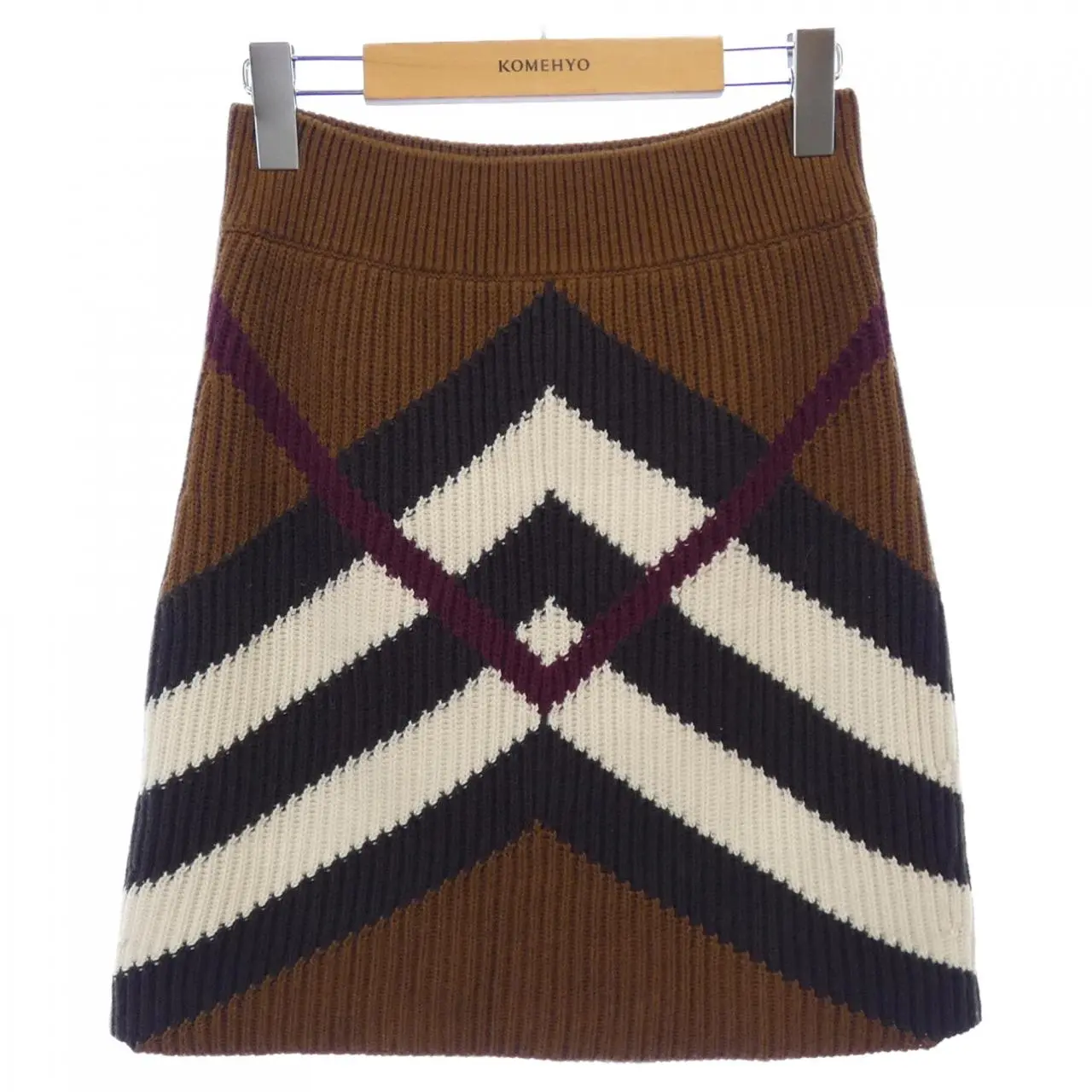 Pre-owned BURBERRY Others Small Leather Goods 80557341 Cashmere Skirt