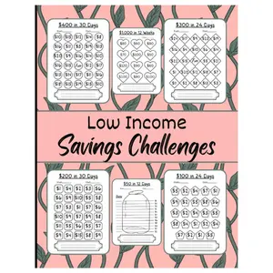 Low Income Savings Challenges: Ultimate Book of Savings Challenges | Easy And Fun Way To Save Money