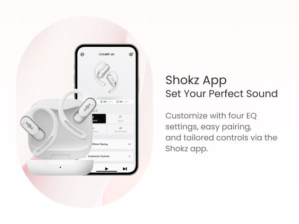 Shokz OpenFit Air - Open-Ear Headphones, True Wireless Earbuds, Water Resistant, Comfortable, Secure Earhooks for Daily Use