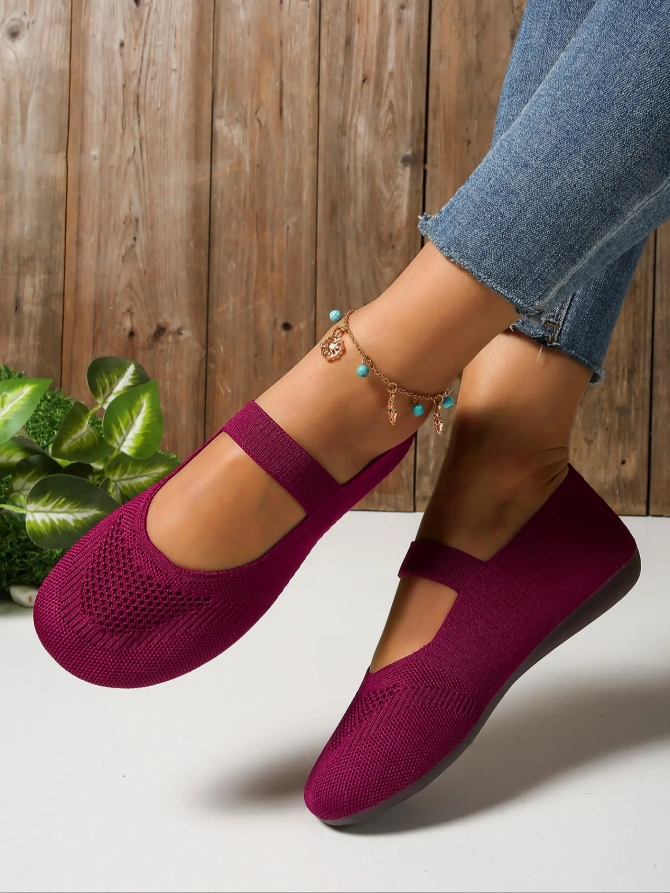 Women's Fairy Style Mary Jane Shoes Breathable Mesh Slip-On Flats, Ballet flats, Summer Hollow Out Design, Comfortable Casual Footwear, Daily Wear Shoes, Fashion Flat Shoes