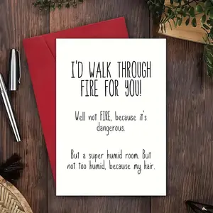 Funny Birthday Card with Envelope,1 Count Humorous Birthday Card for Men & Women, Unique Gift for Men, Women, Dad, Sister, Spouse, Partner, Fun Party Cards