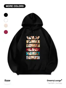 Saiyan Evolution Graphic Hoodie, Loose-Fit Casual Sweatshirt, Breathable Outdoor Wear, Ideal for Daily Home or Outdoors