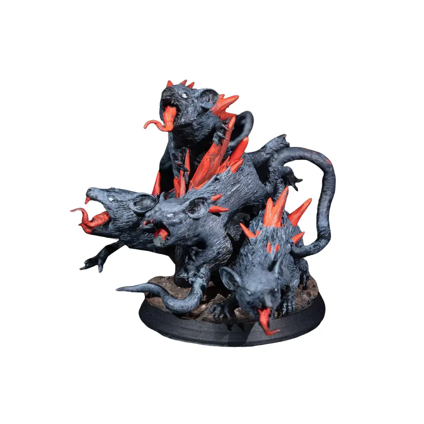 3D (3-Dimensional) Rise of the Necromancer Undead Rats Handmade Resin Print Minifigure - Customizable Detailed Paint, DnD Minis, Dungeon Tabletop RPG Villainous Encounters, Figurines, Statues & Bobbleheads, Home Decor Ornament, Gaming