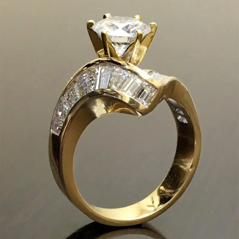 Women's Elegant Rhinestone Decorated, Fashion Accessories for Party, Daily Clothing Decor, Trendy All-match & Exquisite Jewelry, Copper Rings, Artificial Gemstone Ring, Elegant Everyday Ring, Beautiful Rings, Fashionable Jewelry