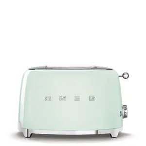 SMEG 50's Retro Style Electric 2-Slice Toaster (Pastel Green) - Open Box