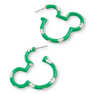 BAUBLEBAR Disney Mickey Mouse St. Patrick's Day Hoop Earrings