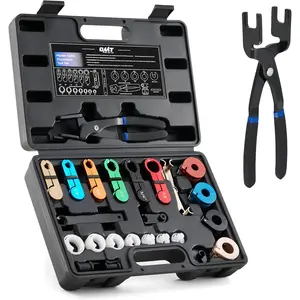 Orion Motor Tech 26pc Fuel Line Disconnect Tool Set, Master Quick Disconnect Tool Kit with Fuel and AC Disconnect Pliers, Fuel Line Removal Tool Set for AC Fuel & Transmission Systems, Black