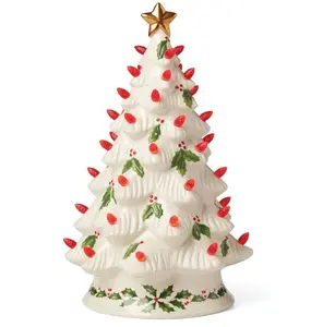 Illuminate Your Holidays with the Treasured Traditions Red Bulbs Tree - A Festive Must-Have!
