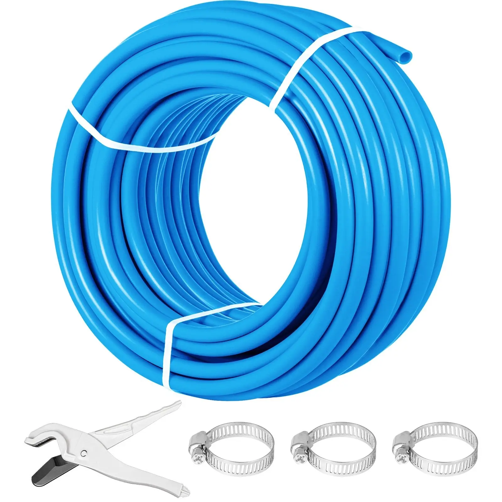 1 Inch PEX Tubing Coil, 300 ft Flexible PEX Pipe with Non-Oxygen-Barrier PEX Hose, Blue PEX Water Line for Hot and Cold Water Plumbing, Open-Loop Radiant Floor Heating System, 80-160 PSI