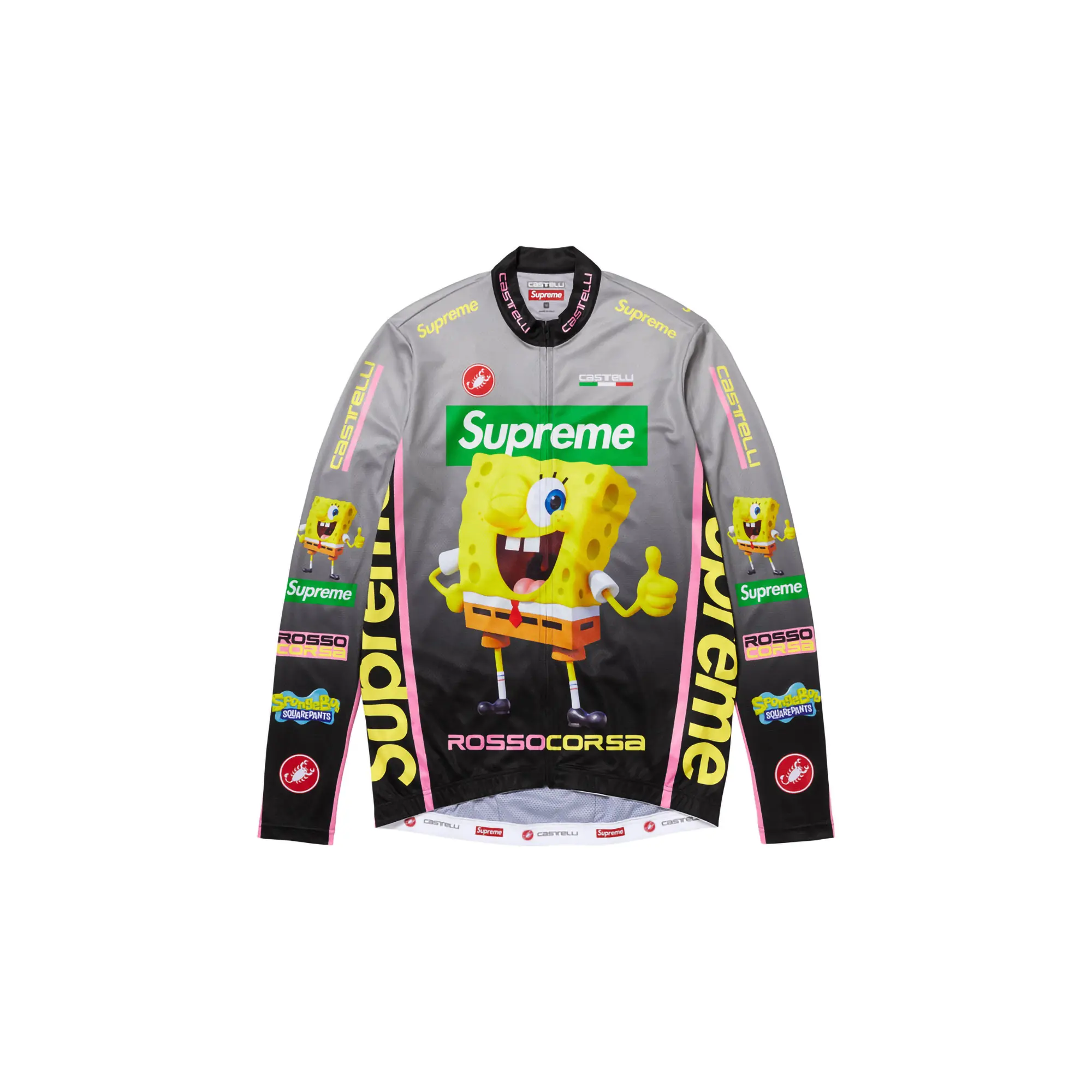 SpongeBob SquarePants Castelli® L/S Cycling Jersey "SS25 - Black" SU25384
