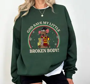 Rizzo The Rat Sweatshirt, God Save My Little Broken Body Shirt, Muppet Christmas Carol Shirt, Funny Muppet Sweatshirt