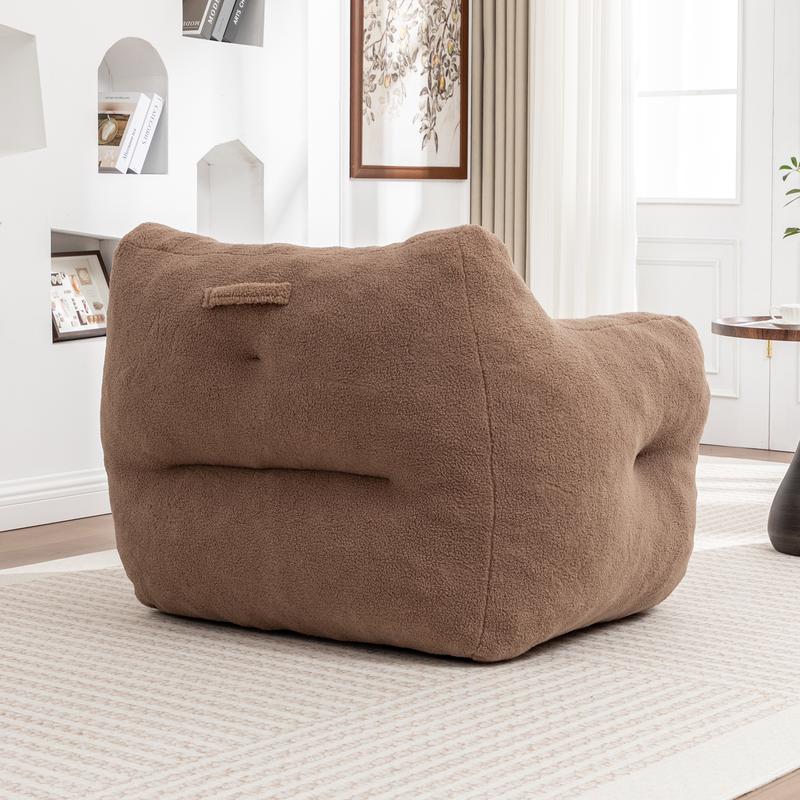 Giant Bean Bag Chair with Armrests High-Density Foam Filling for Ultimate Comfort and Relaxation in Living Room Bedroom Reading