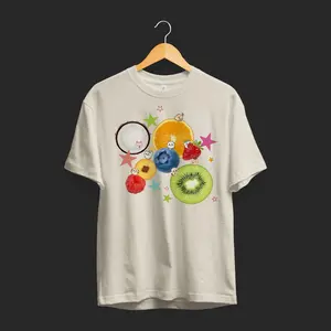 Funny Chiikawa Hachiware Usagi Momonga Rakko Fruits Shirt for summer, Cute Japanese Anime Manga Inspired Shirt, Unisex Shirt, Birthday gift for Men Women