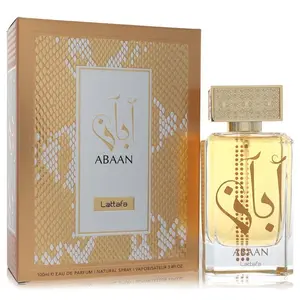 Lattafa Abaan Eau de Parfum for Unisex 100ml 3.4oz Bold Captivating Arabian Fragrance with Bergamot Pink Pepper Amber Woody Spices & Sandalwood Patchouli