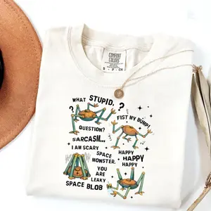 Comfort Colors Amaze Amaze Amaze TShirt, Funny Rocky Astrophage Sci Fi Graphic Tee Retro Space Monster Design Soft Cotton Unisex Gift for Book Lovers