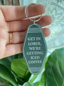 Letter Pattern Keychain, Stainless Steel Keychain for Men & Women, Trendy All-match & Exquisite Keychain for Birthday Gift