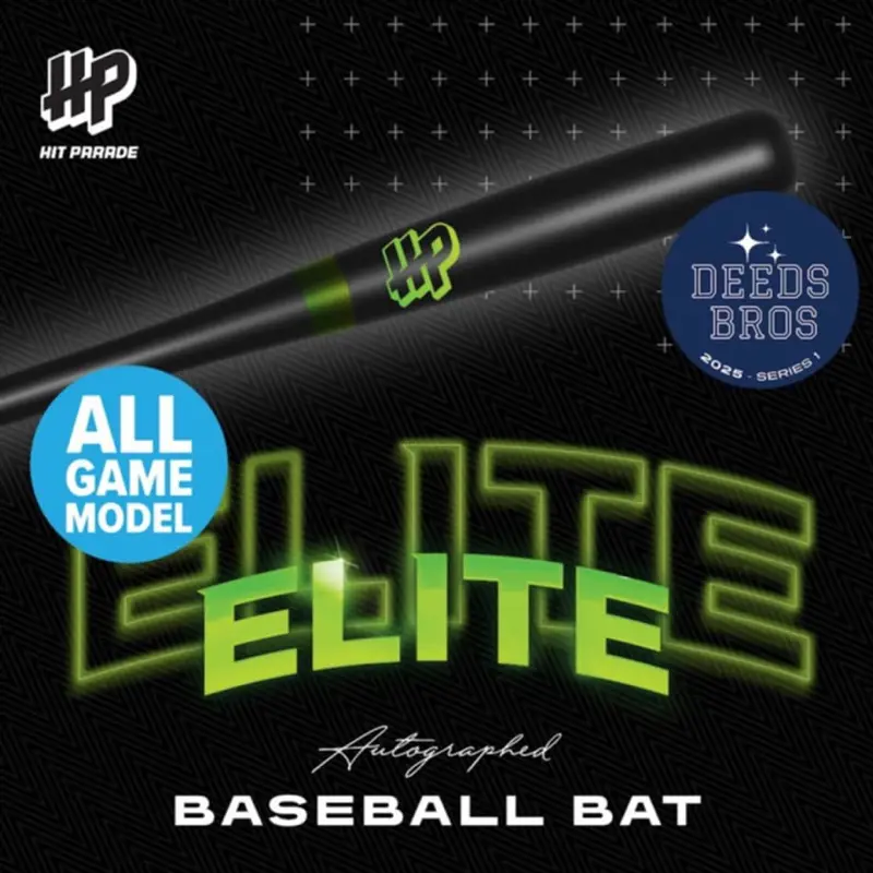 (3 teams) Game Model Baseball Bat Break - 2025 Hit Parade DeedsBros Autographed Game Model Baseball Bat Memorabilia Break. 1 Box per Break. Pick your