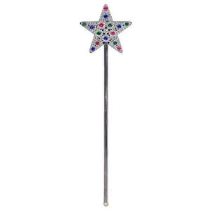 Glinda Light Up Wand - Silver - Costume Accessory Prop - Child Adult Teen