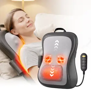 Shiatsu Back and Neck Massager for Pain Relief Deep Tissue, Up and Down Rolling Back Massager with Heat, 3D Kneading Massage for Office Home, Birthday Gifts for Women Men Mom Dad