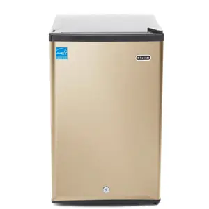 Whynter CUF-210SSG Freestanding 2.1 cu.ft. Energy Star Upright Freezer with Lock, Adjustable Thermostat, Rose Gold for Small Spaces, Basements to Cut Energy Costs Down