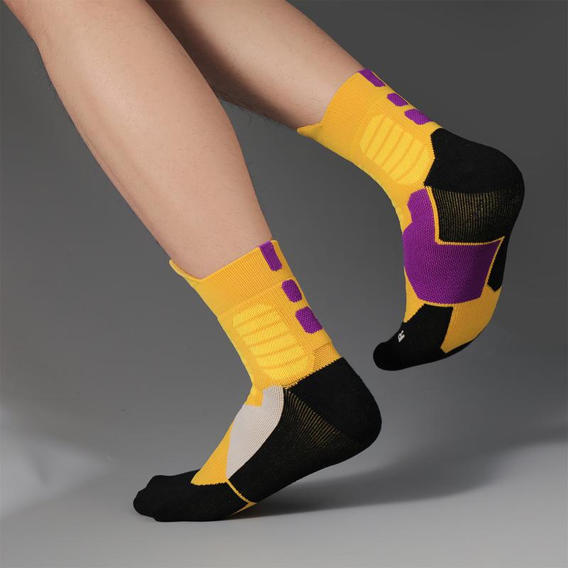 Men's professional sports socks arch support cotton moisture absorption non-slip deodorant basketball players all-season universal sportswear buffer surprise gift