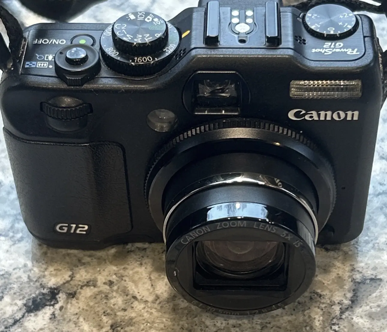 Canon PowerShot g12 Camera NO Charger Tested Works Great