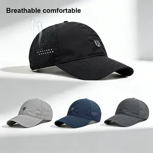 Men's hats For Summer Fashionable Baseball cap Quick-dry Peaked cap Breathable mesh UV-protective sun hat Outdoor sports Unisex