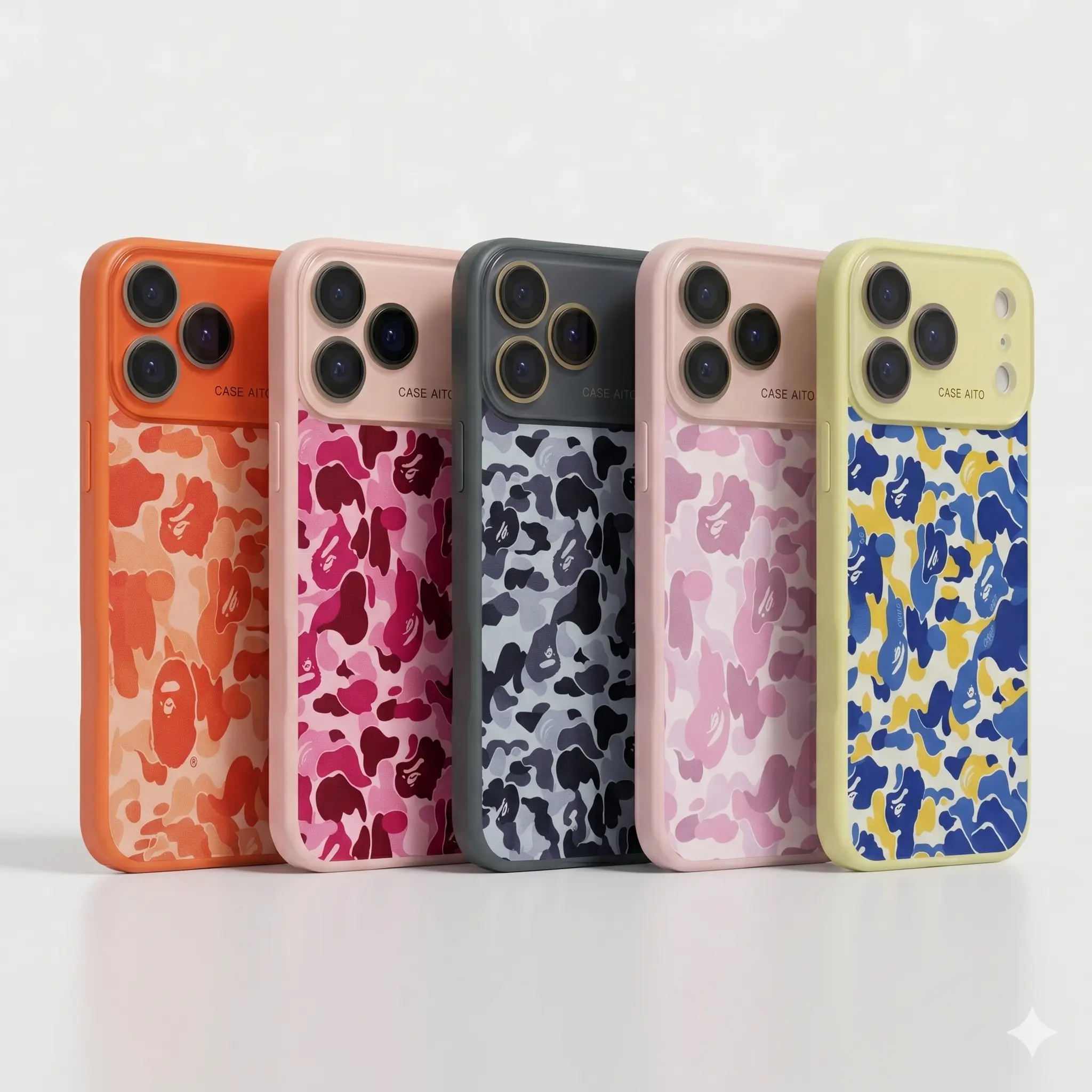 BAPE-Protective Camo Streetwear Phone CaseSuitable Suitable for iPhone 17/16/15/14/13/12/11 Pro Max/Plusand Samsung Galaxy S23-25,
