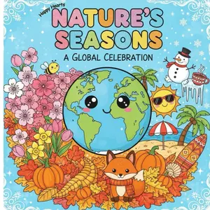 Happy Hearts: Nature's Seasons: A Global Celebration Coloring Adventure Paperback – October 26, 2025