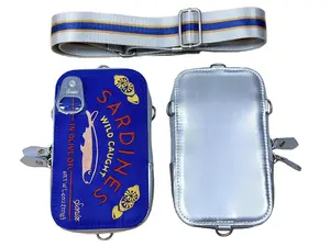 Sardines Universal Crossbody Phone Pouch - Blue