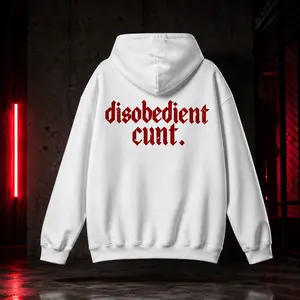 Funny Hoodie Graphic – “Disobedient-cut ” Statement Hoodie for Men & Women, Gift for Her and Him, Vibes