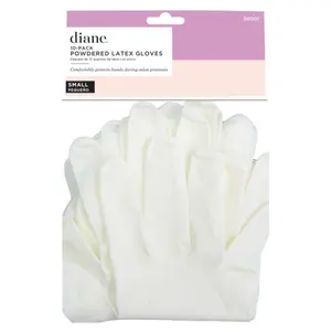Diane Latex Powdered Gloves 10ct - Small