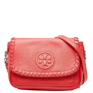 Pre-owned Tory Burch Calfskin Shoulder Bags Leather Chain Shoulder Bag