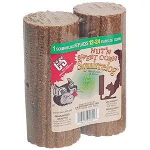 C&S Products 32 oz. Nut and Sweet Corn Squirrel Log