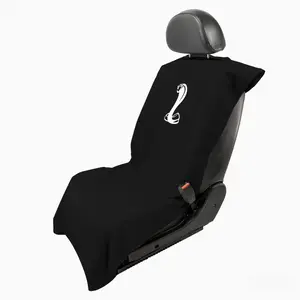 Seat Armour Seat Protector Towel for Ford Mustang Cobra - Soft Machine Washable Car Seat Cover Towel - Easy to Install, Multipurpose Car Seat Towel - Black