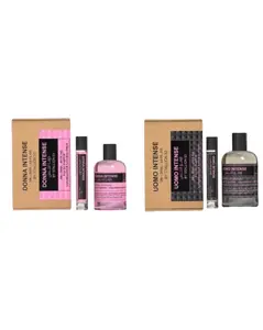 EMPER His & Hers Donna Intense & Uomo Intense 100ML (3.4 OZ) Paraben-Free Couple Fragrance Combo Set - Long-Lasting, Luxurious, Enchanting Unisex Fragrance Bundle for Adults Gifts